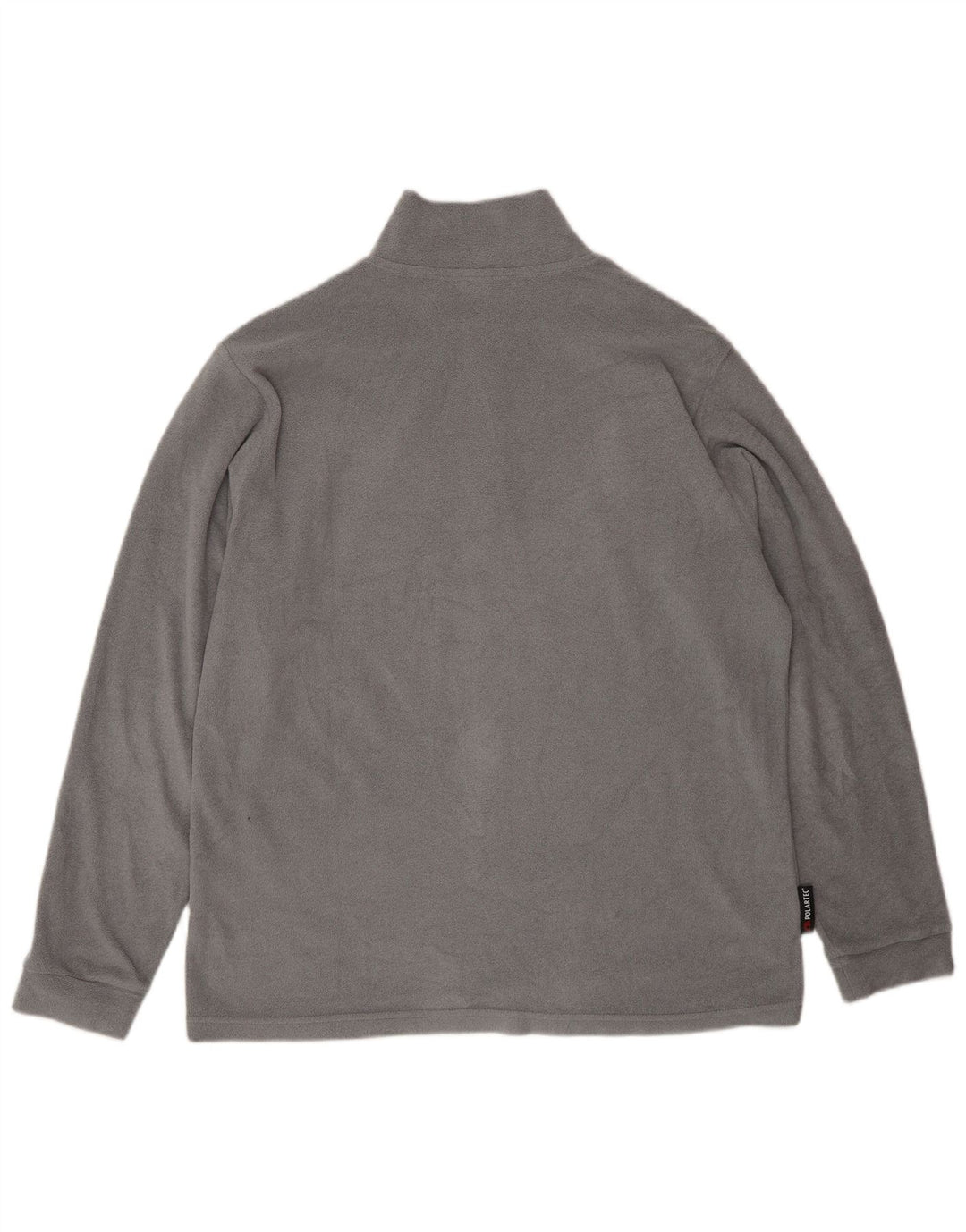Invicta Mens Zip Neck Fleece Jumper Large Grey Polyester