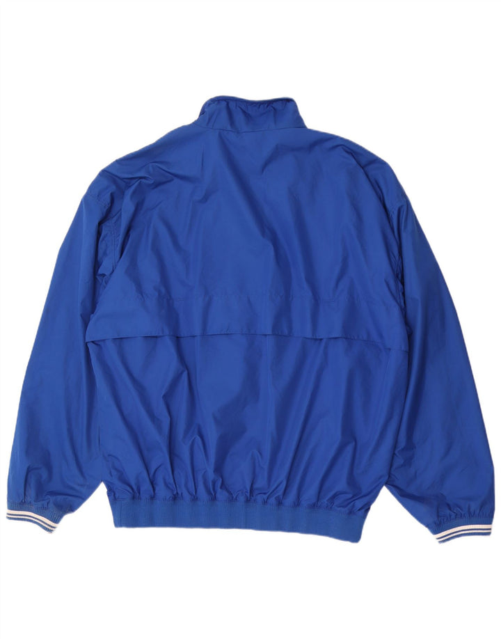 Reebok Mens Graphic Pullover Tracksuit Top Jacket XL Blue Polyester