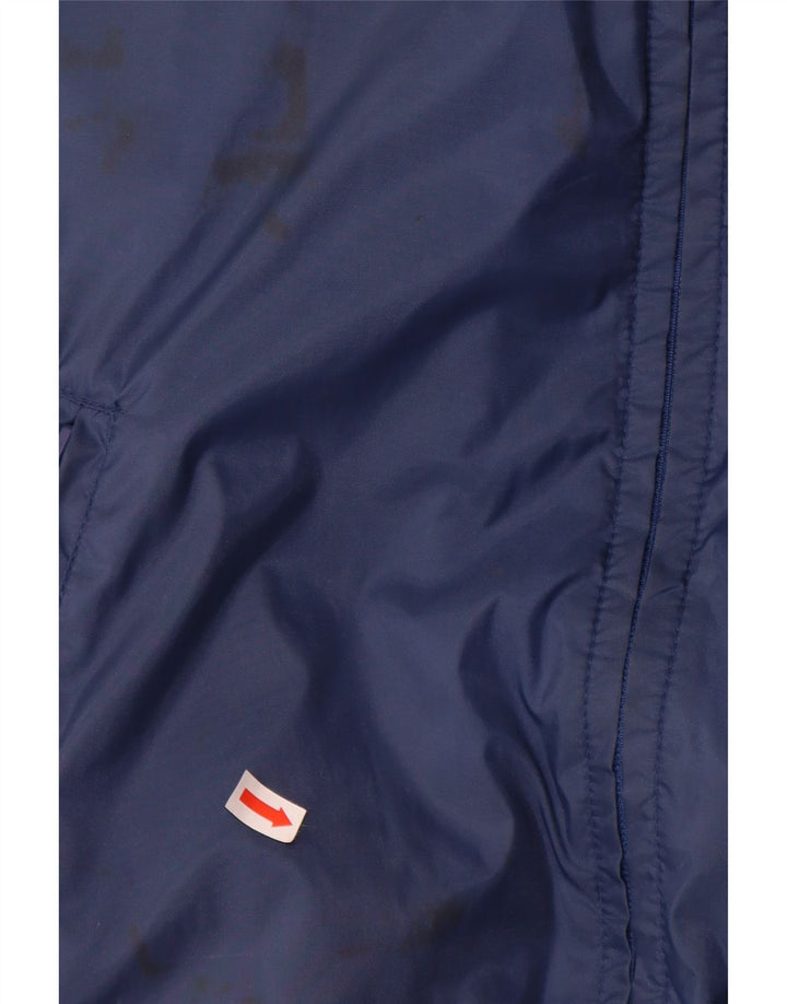 VINTAGE Mens Reversible Gilet UK 38 Medium Navy Blue Polyamide