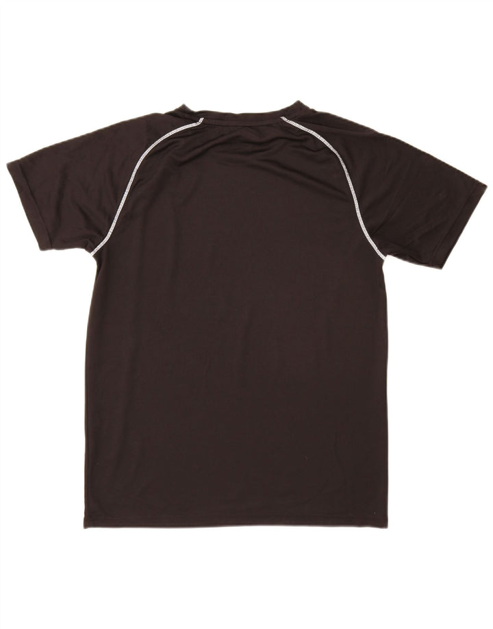 Mountain Warehouse Herren-T-Shirt-Oberteil aus mittelschwarzem Polyester