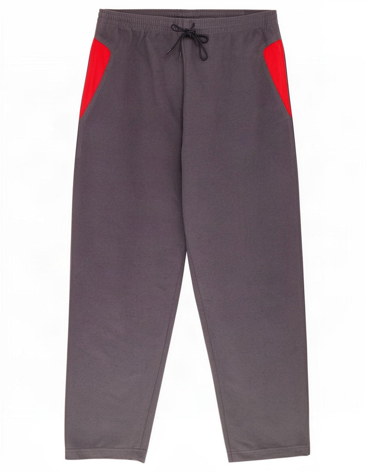 MC Kee's Mens Tracksuit Trousers XL Navy Blue Colourblock Polyester