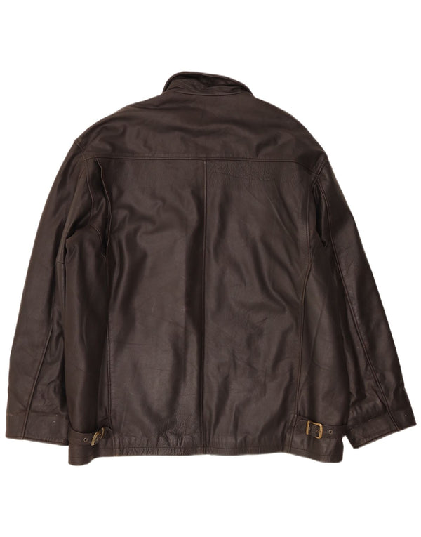 Sharon Furs Herren Lederjacke UK 44 2XL Braun