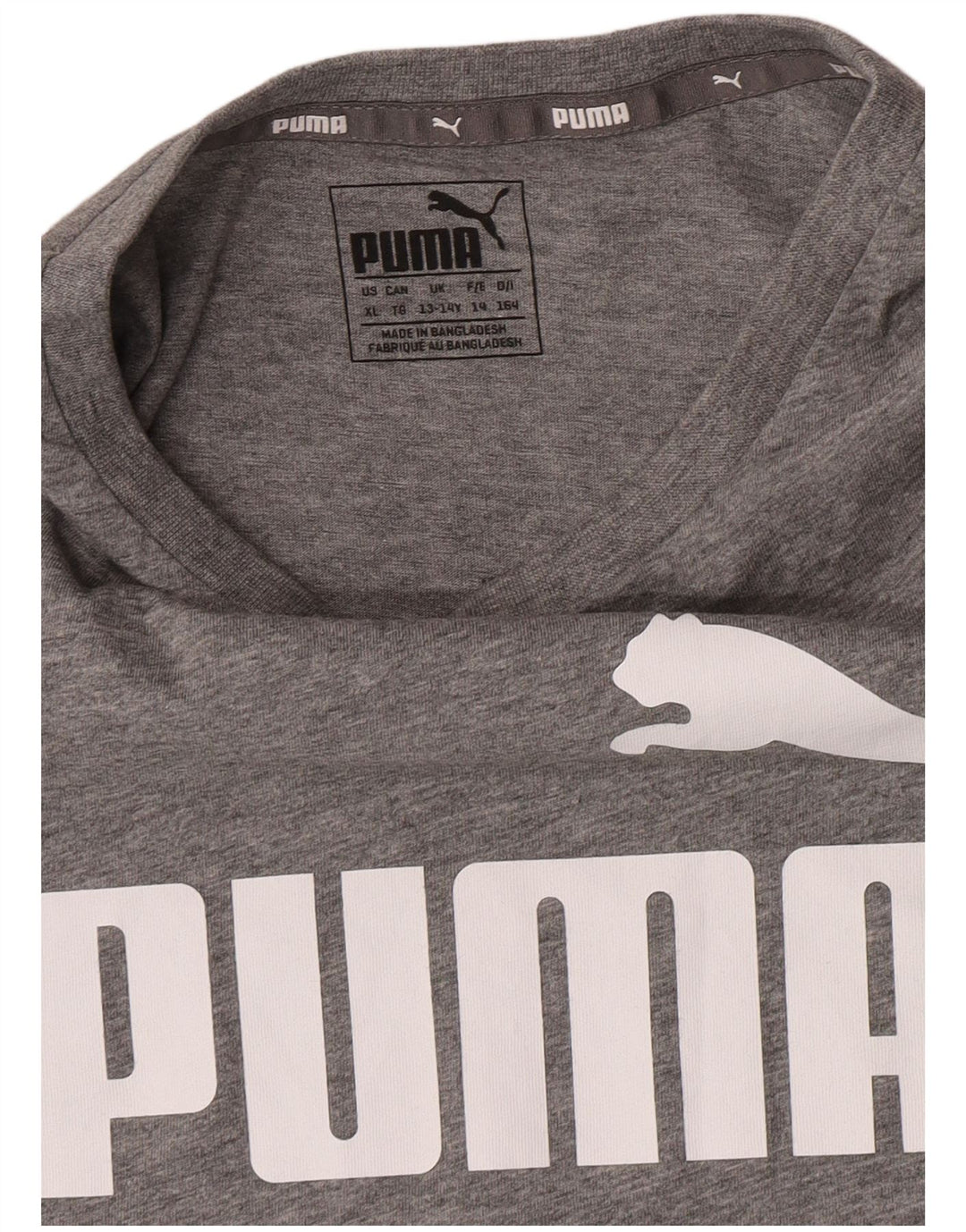 Puma Boys Graphic Vest Top 13-14 Years Grey Flecked