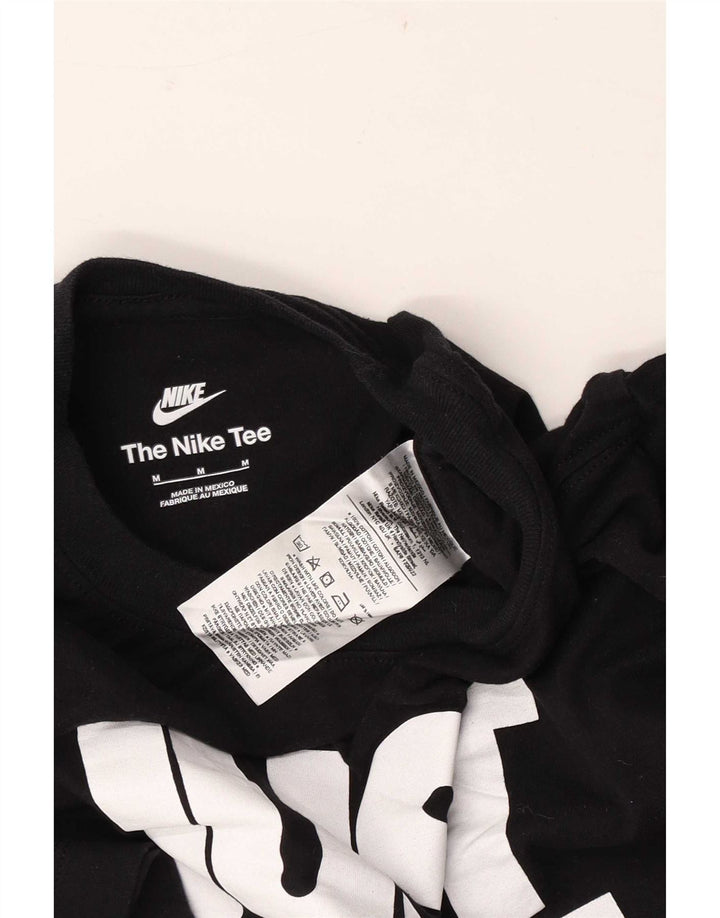 Nike T-shirt graphique pour homme en coton noir moyen