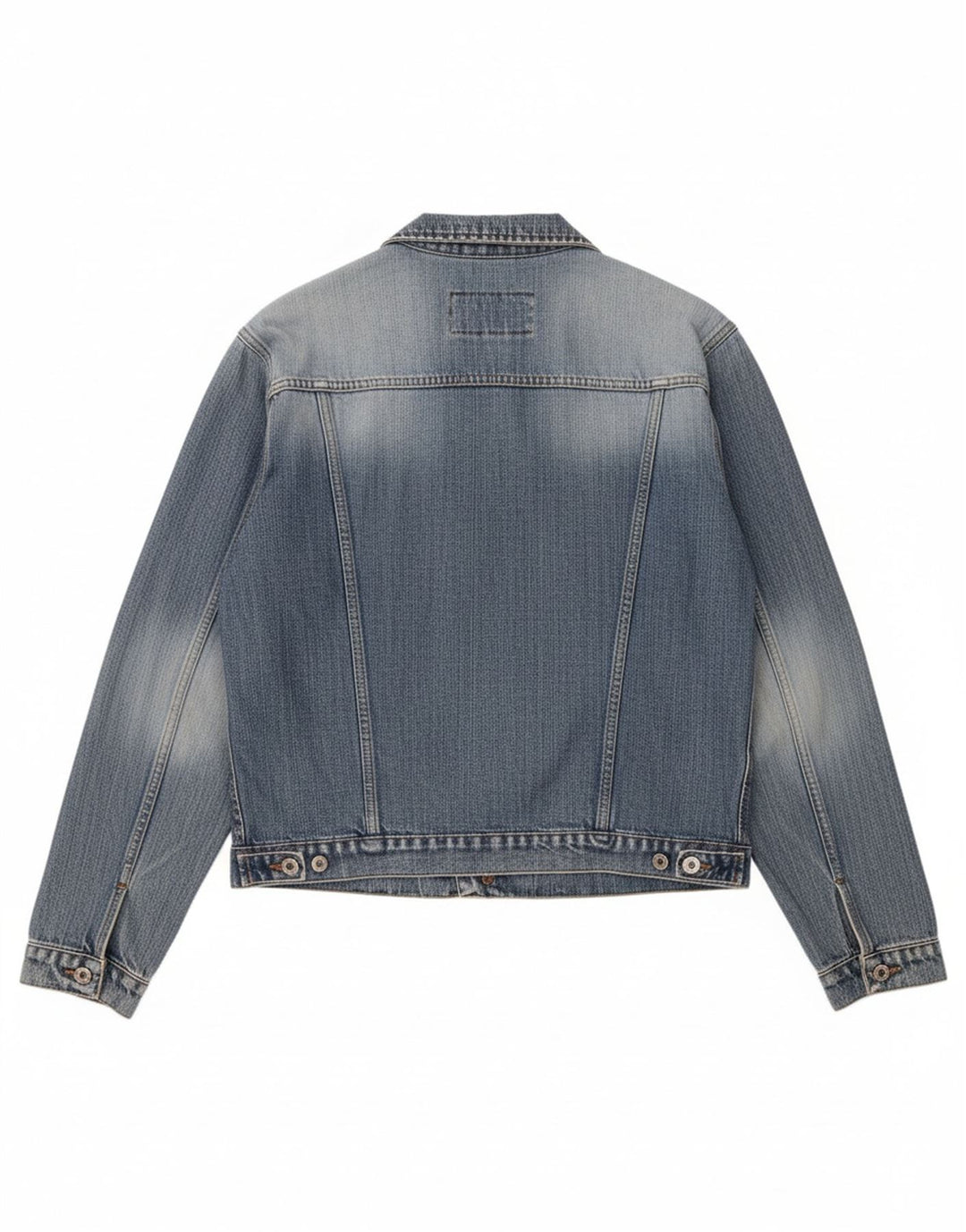 MUSTANG Mens Denim Jacket UK 42 XL Blue Cotton