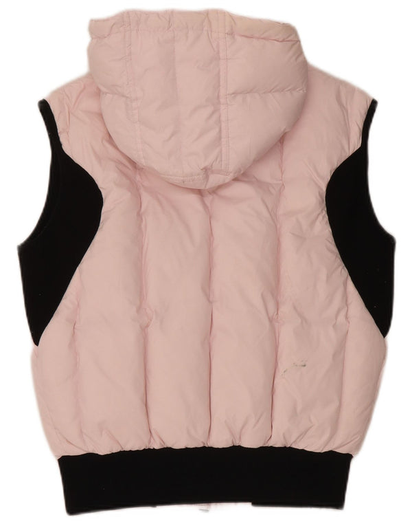 Refrigiwear Gilet imbottito con cappuccio corto da donna UK 14 Large Pink Colourblock