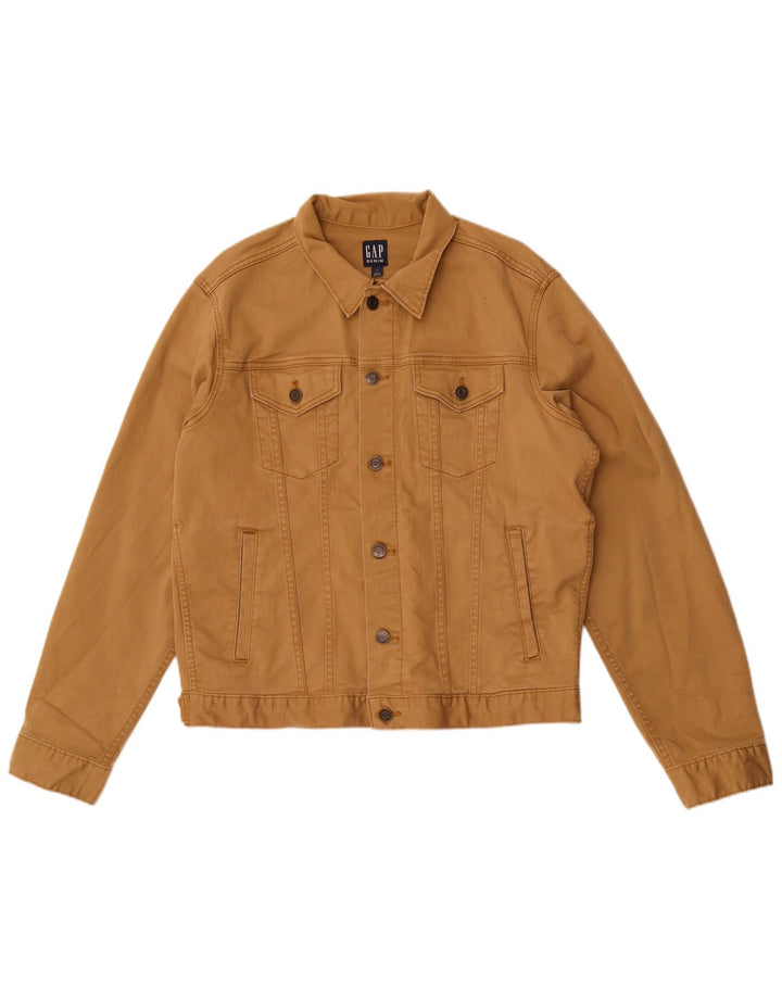 Gap Herre denimjakke UK 40 Stor brun bomuld