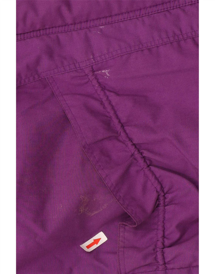Vintage Womens Windbreaker Jacket UK 18 XL Purple Colourblock Polyester