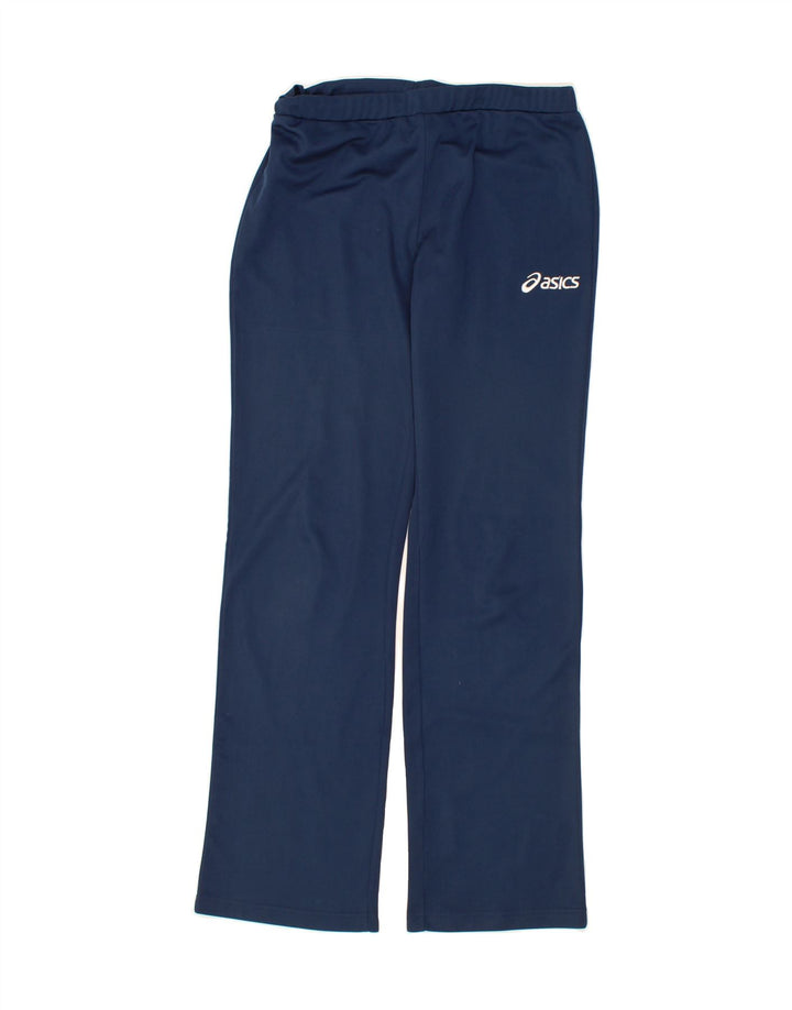 ASICS Womens Tracksuit Trousers UK 14 Medium Navy Blue Polyester Vintage Asics and Second-Hand Asics from Messina Hembry 