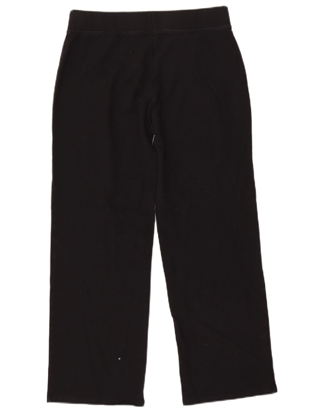 Marks & Spencer Womens Tracksuit Trousers UK 12 Medium Black Cotton