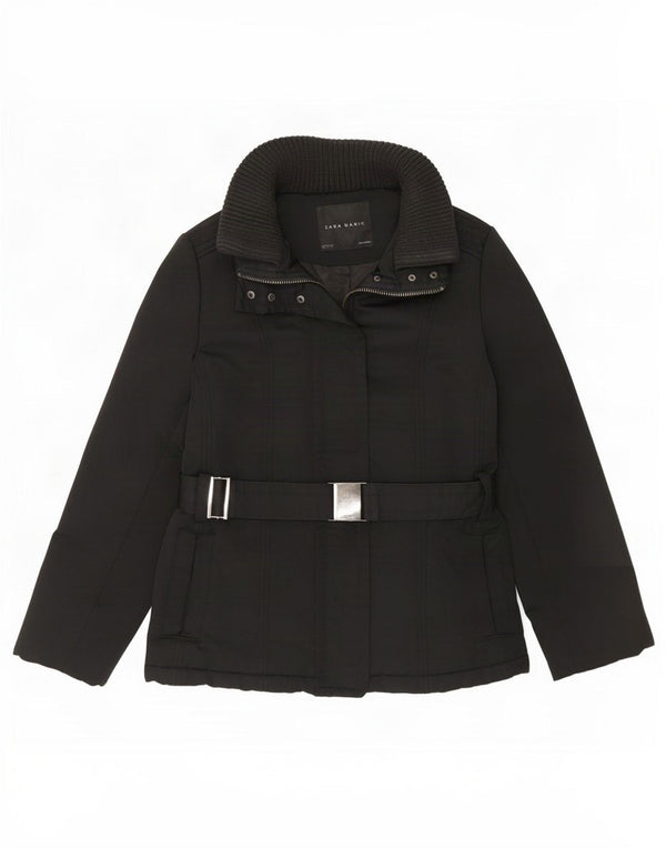Zara polstret jakke til kvinder UK 18 XL Sort