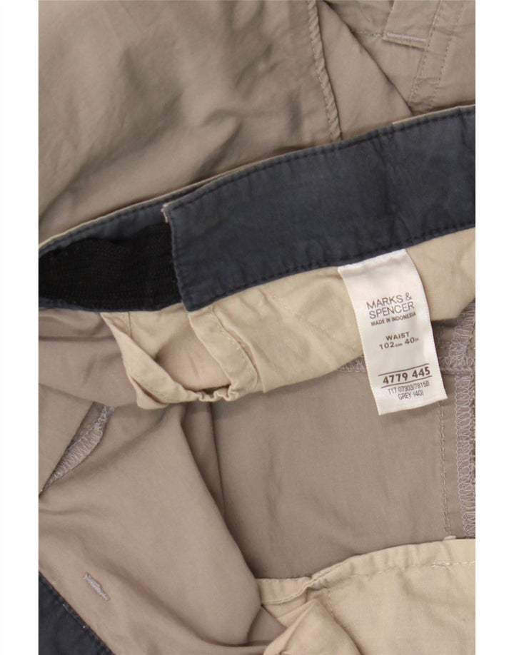Marks & Spencer Herre Cargo Shorts W40 XL Grå Bomuld