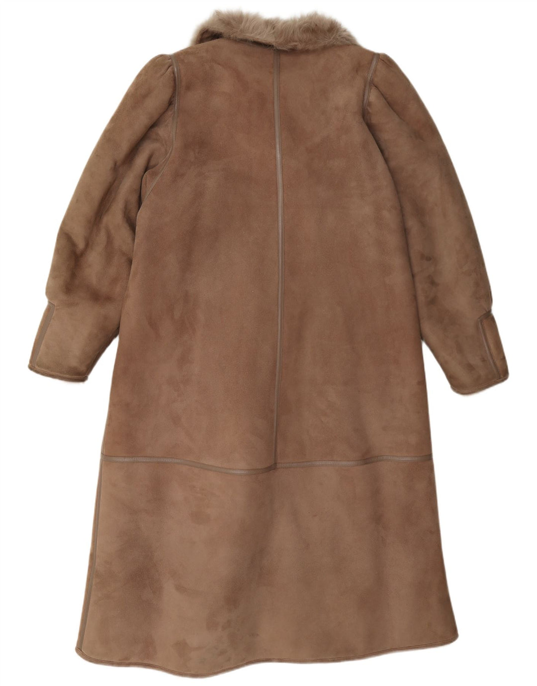 Vintage Damen Lammfellmantel IT 42 Mittelbraun