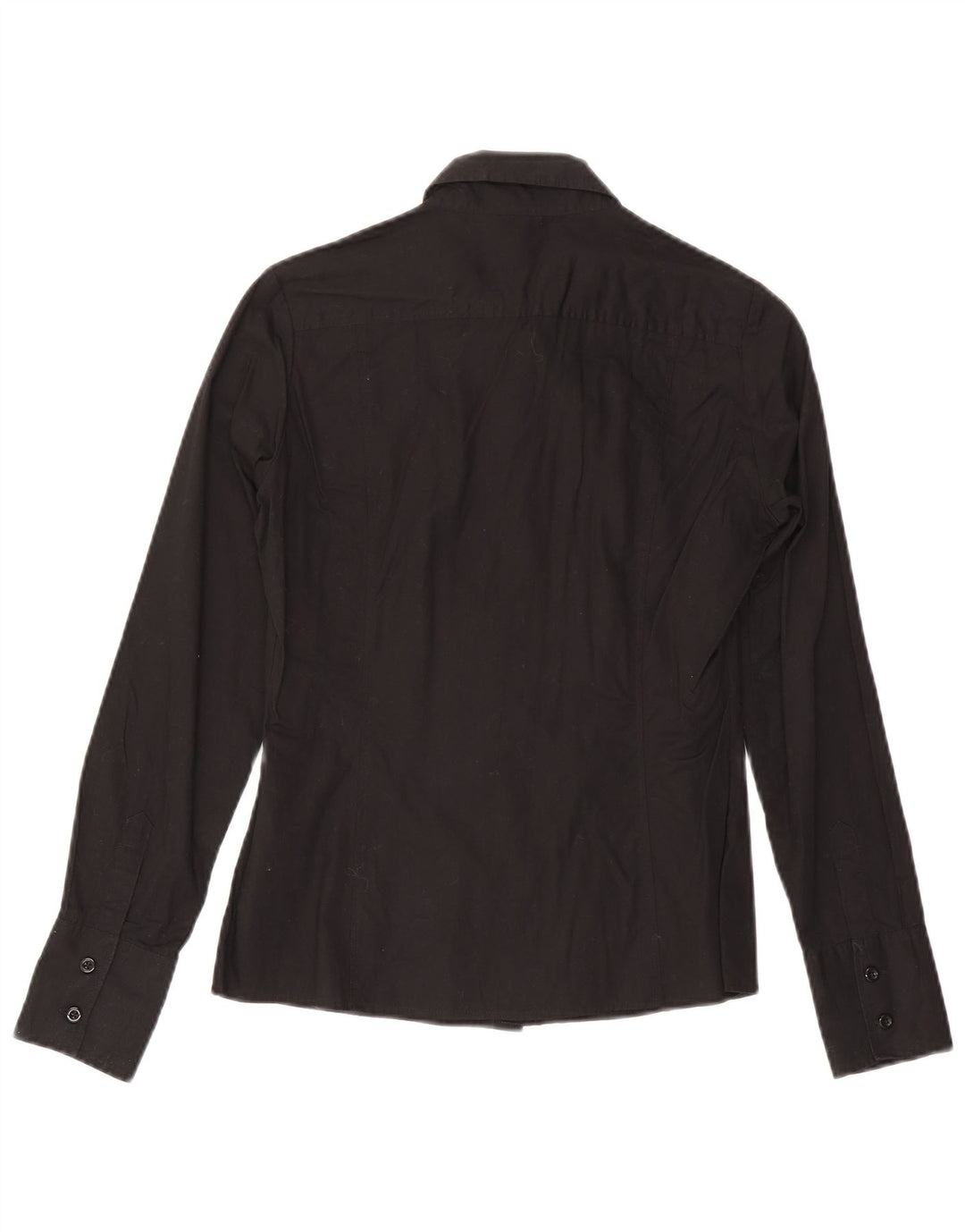 Camicia da donna Benetton UK 12 cotone medio nero