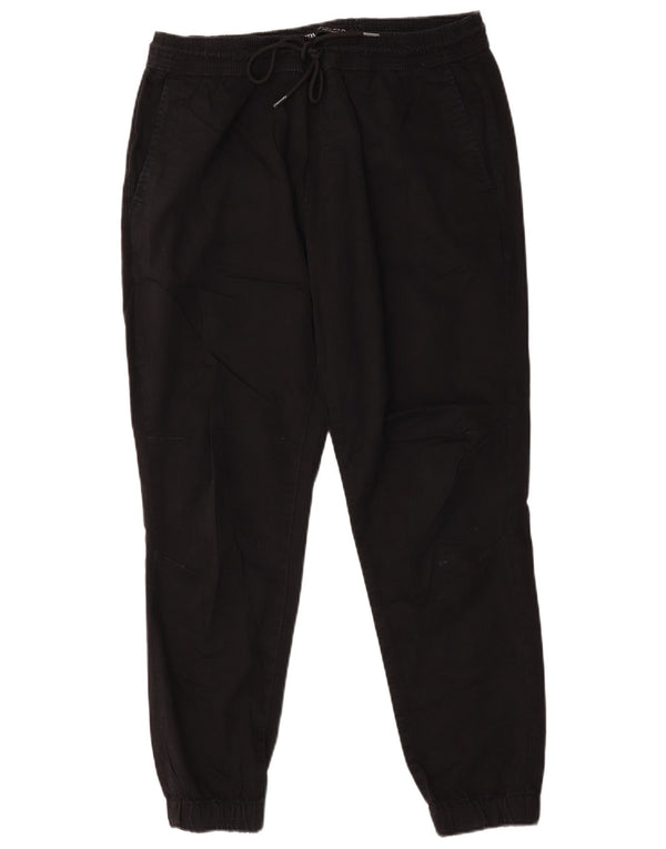 Zara Mens Joggers Chino nadrág nagy W36 L28 fekete pamut
