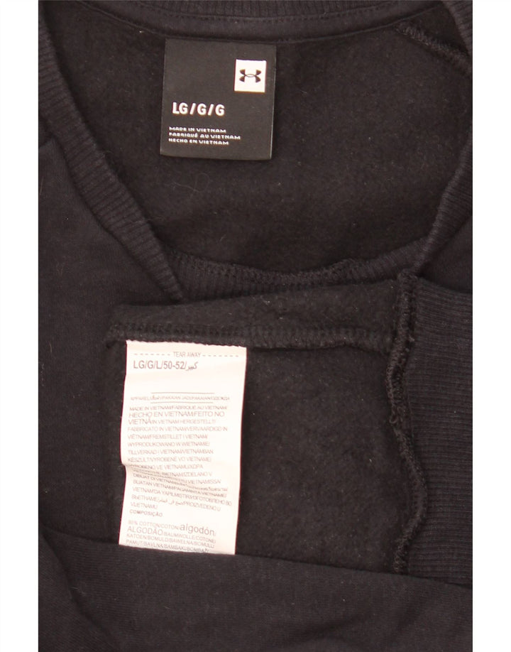 Under Armour Mens Sweatshirt Jumper Large Navy Blue Cotton
