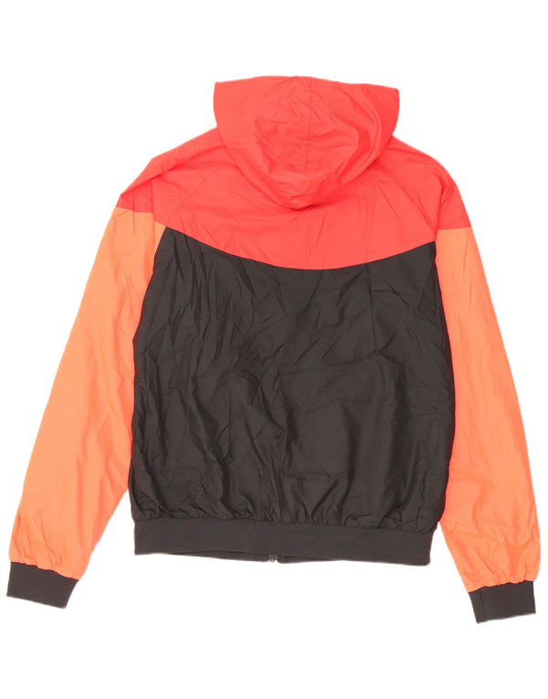 Giacca antipioggia con cappuccio Nike Wanderres FC da donna UK 16 Large Black Colourblock