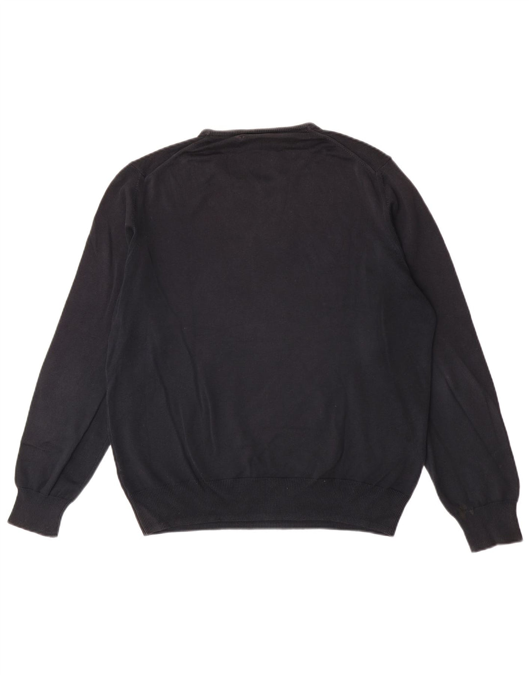 Zara Mens Crew Neck Jumper Sweater Large Black