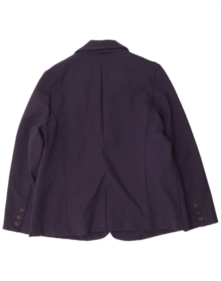 Crew Clothing Dame 2-knaps blazerjakke UK 16 Large Navy Blue Viscose