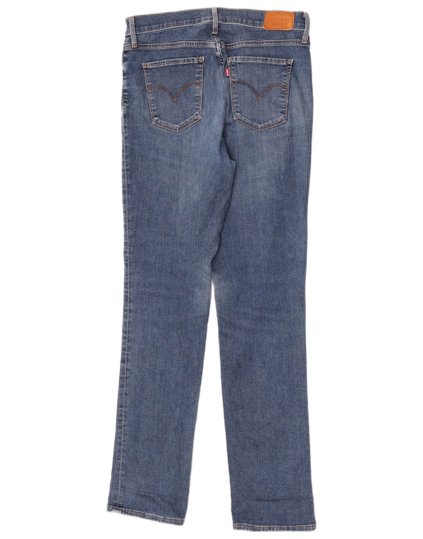 Levi's Womens 724 Højtaljede lige jeans W30 L32 blå bomuld