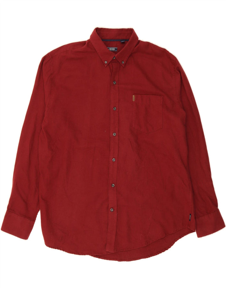 IZOD Mens Shirt XL Red Cotton Vintage Izod and Second-Hand Izod from Messina Hembry 