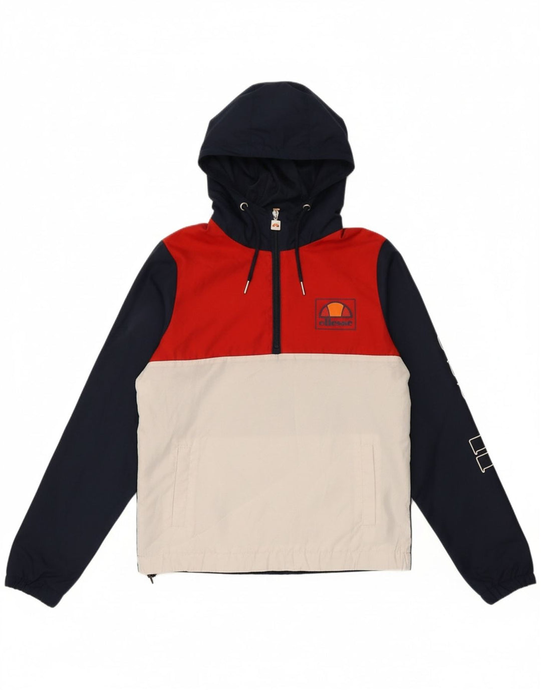 ELLESSE Mens Hooded Tracksuit Top Jacket XS Multicoloured Colourblock