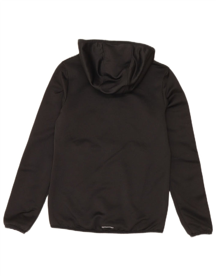 Adidas Boys Zip Hoodie Sweater 9-10 Years Black
