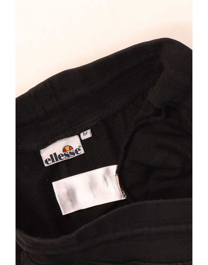 Ellesse Mens Tracksuit Trousers Joggers Medium Black Cotton