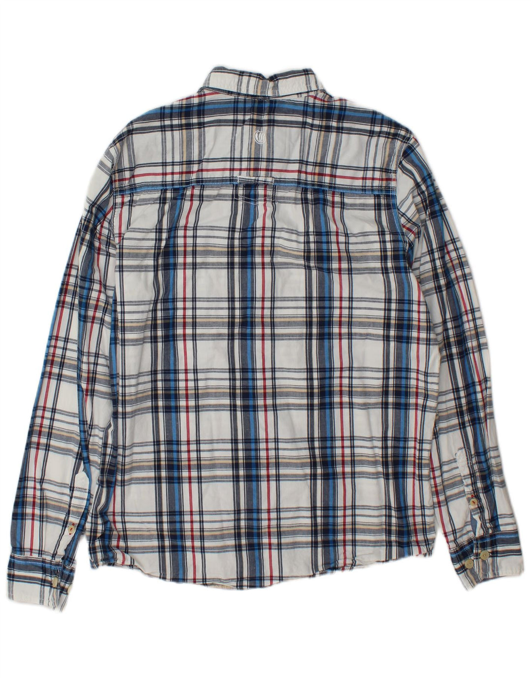 Fat Face Mens Shirt Medium White Check Cotton