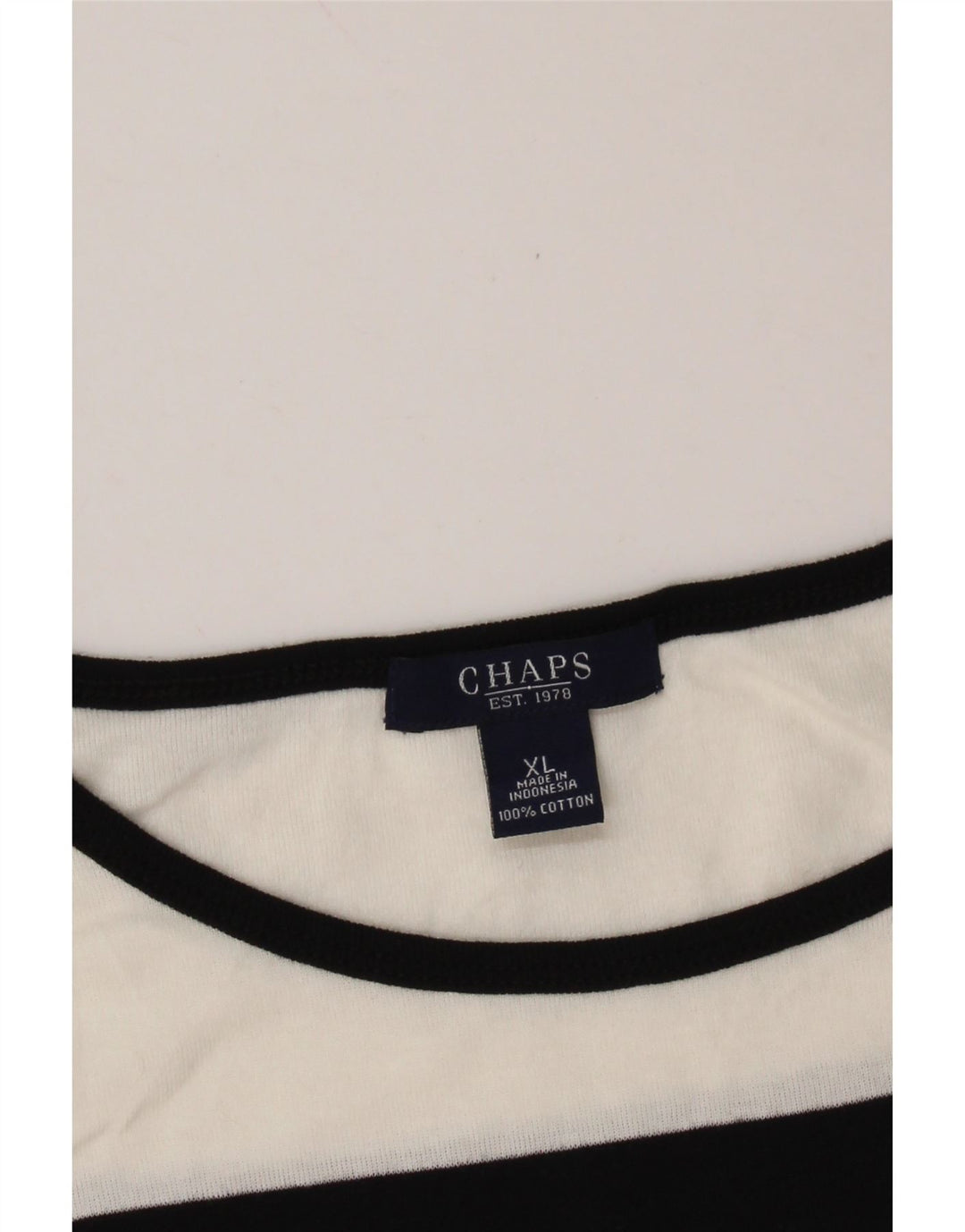 CHAPS Débardeur Femme UK 18 XL Coton Rayé Blanc