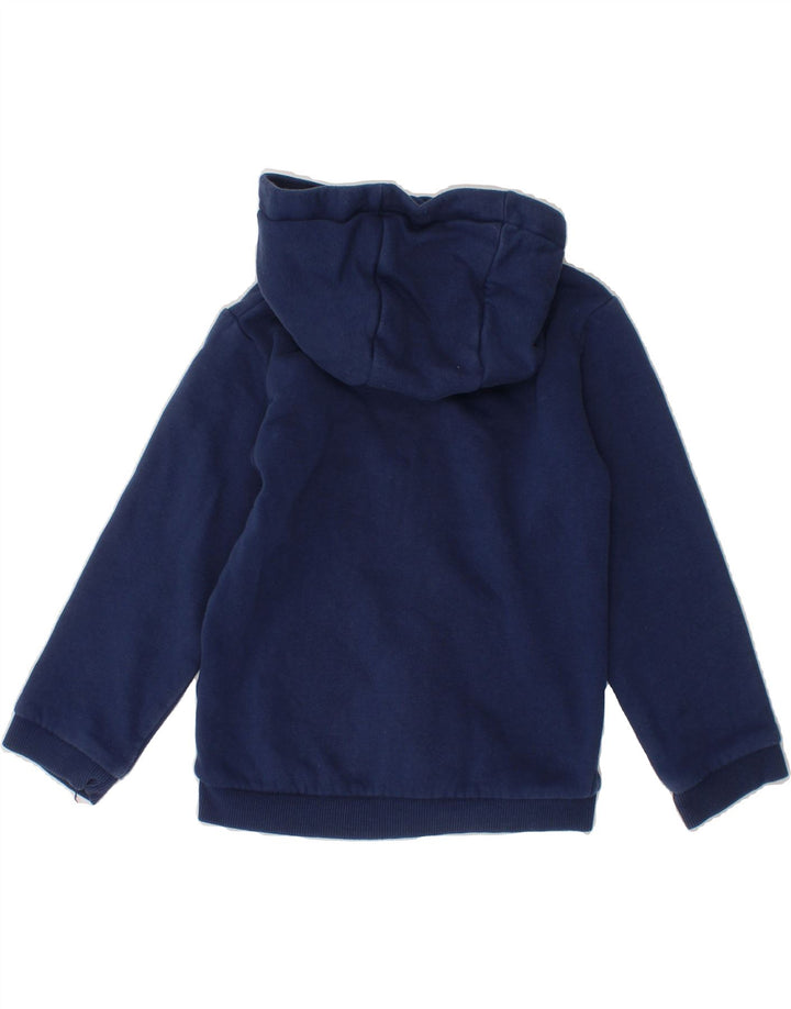 MARKS & SPENCER Boys Zip Hoodie Sweater 2-3 Years Navy Blue Cotton Vintage Marks & Spencer and Second-Hand Marks & Spencer from Messina Hembry 