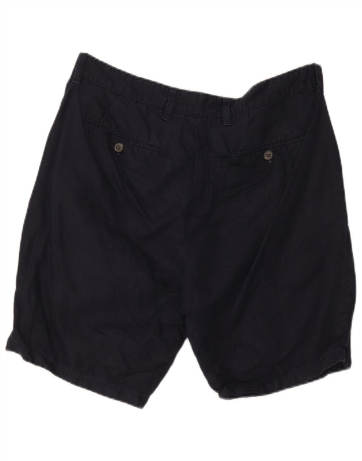 Marks & Spencer Mens Chino Shorts W36 Large Navy Blue Cotton