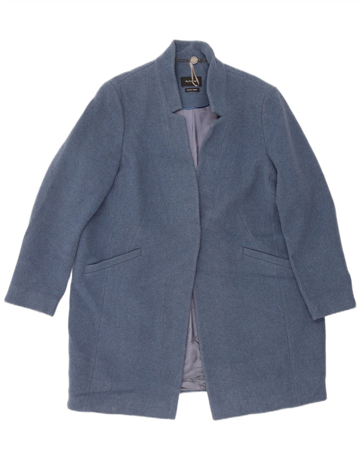 Marks & Spencer Damen Autograph Open Overcoat UK 18 XL Blaue Wolle