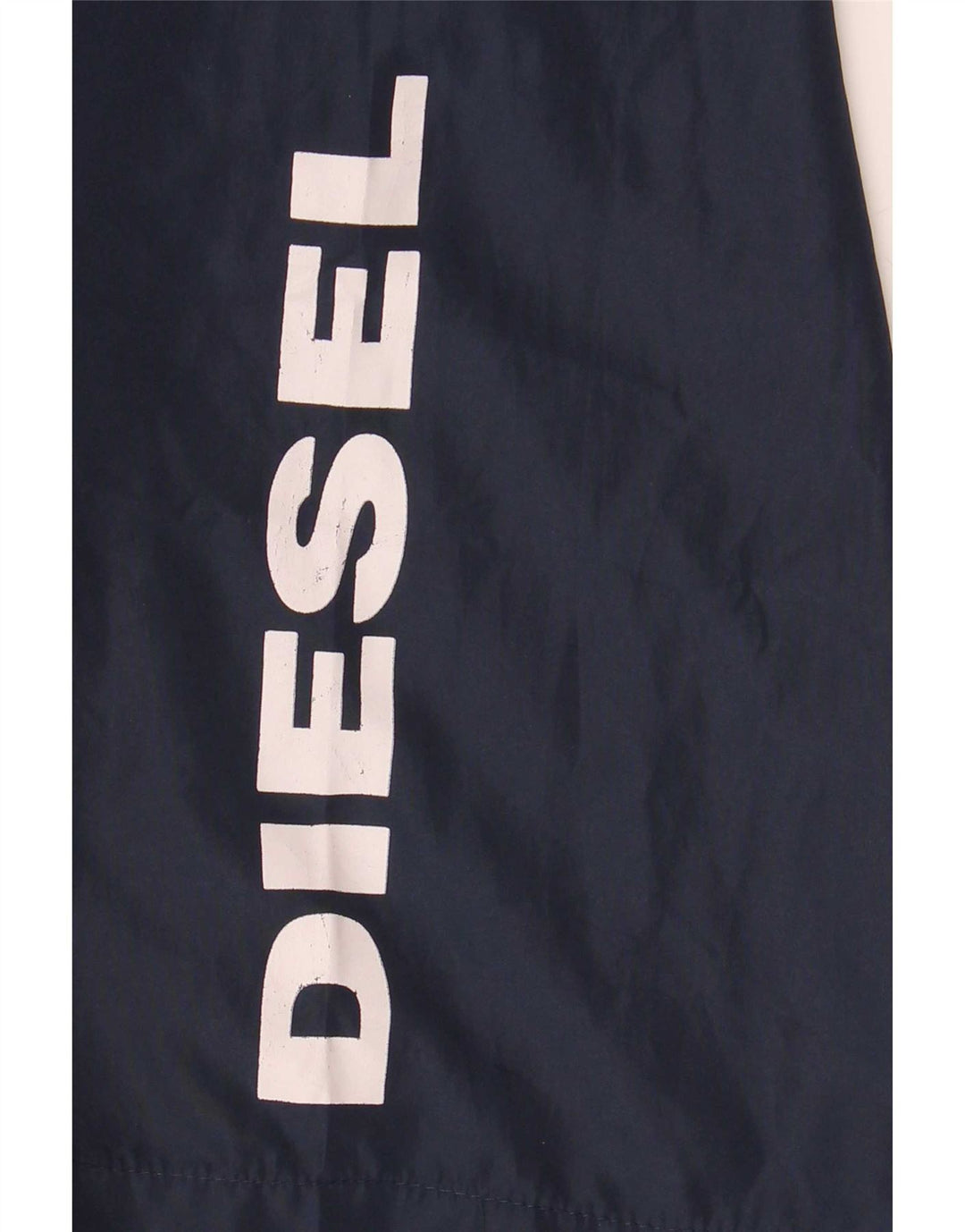 Diesel Mens Graphic Shorts de natação médio poliéster azul marinho