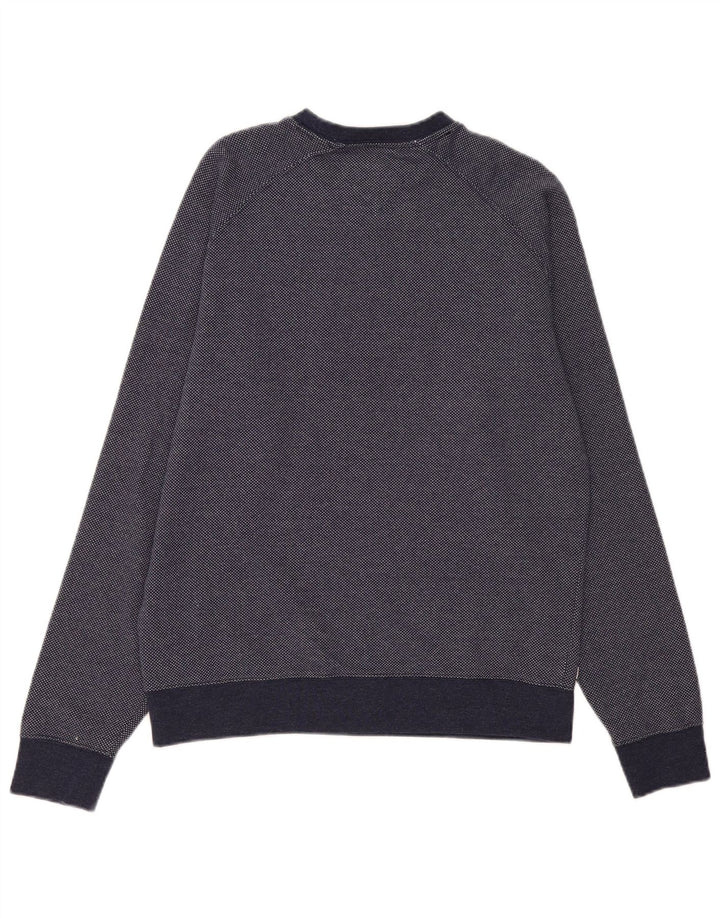 Hanorac pentru bărbați Tommy Hilfiger Pulover mediu din bumbac bleumarin
