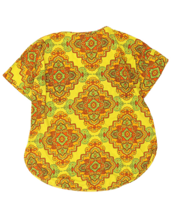 Best Company Womens California Grafisk T-Shirt Top UK 18 XL Gul Ikat