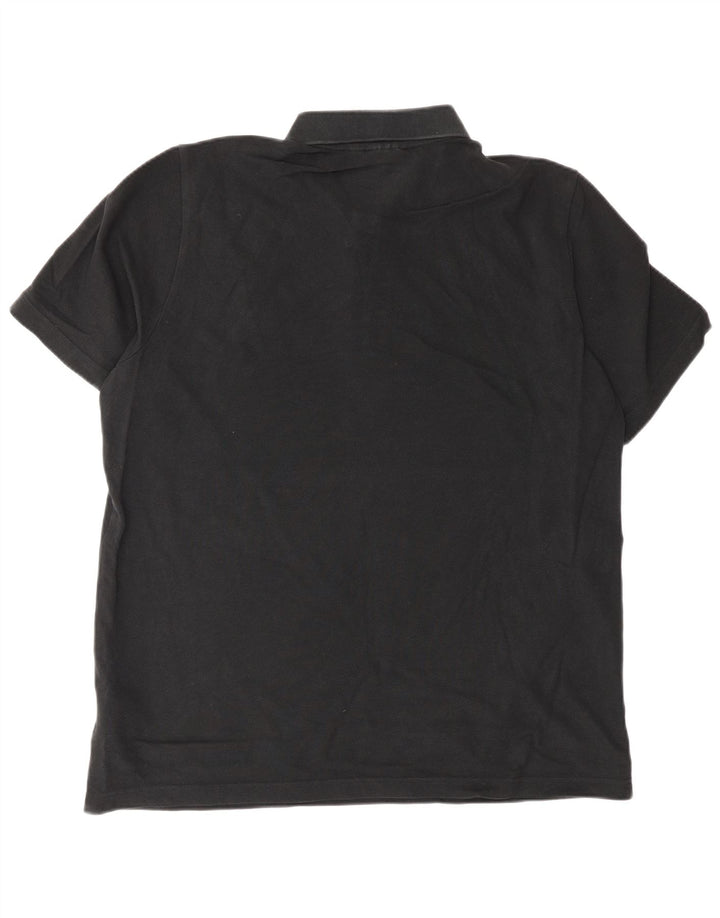 Polo Adidas Hombre Algodón Negro Mediano