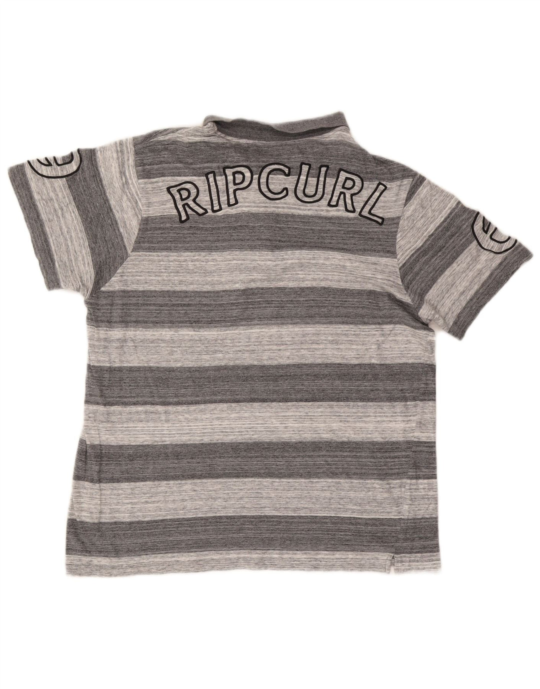 Męska koszulka polo Rip Curl z grafiką, średnioszara, bawełniana w paski