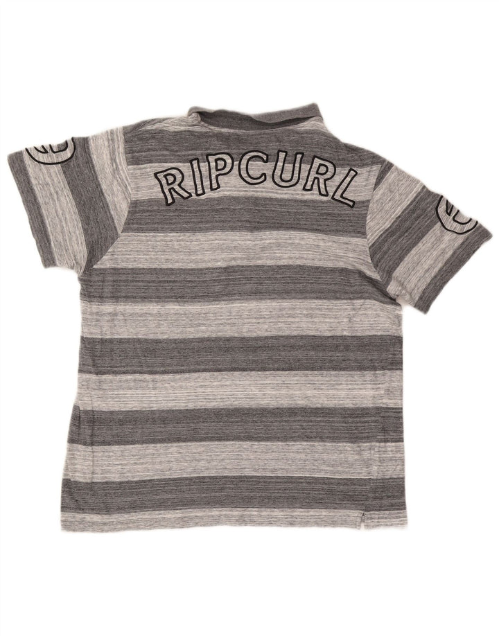 Męska koszulka polo Rip Curl z grafiką, średnioszara, bawełniana w paski