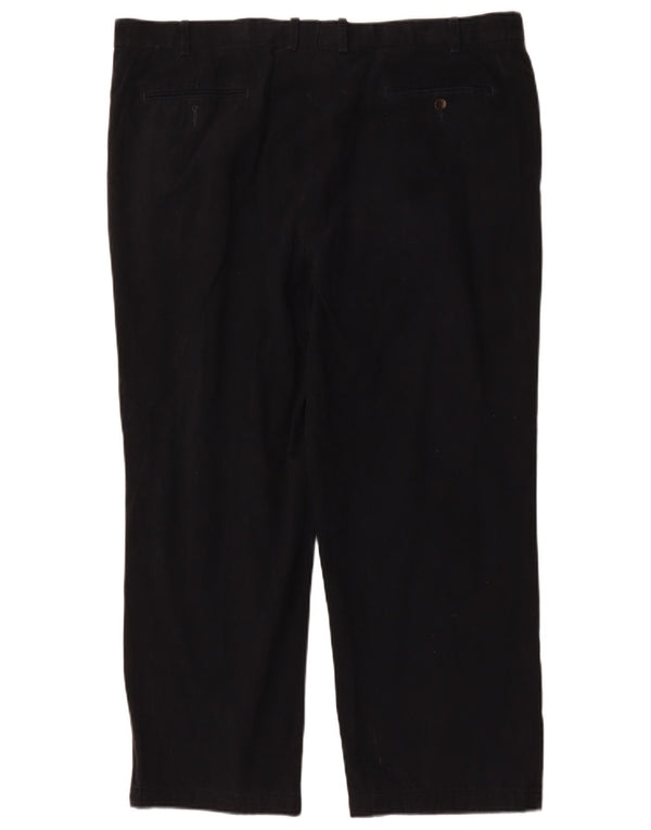 Marks & Spencer Mens Pegged Chino Trousers W42 L28 Navy Blue Cotton