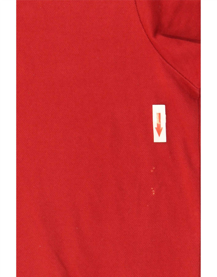 Champion Mens Easy Fit Polo Shirt Large Red Cotton