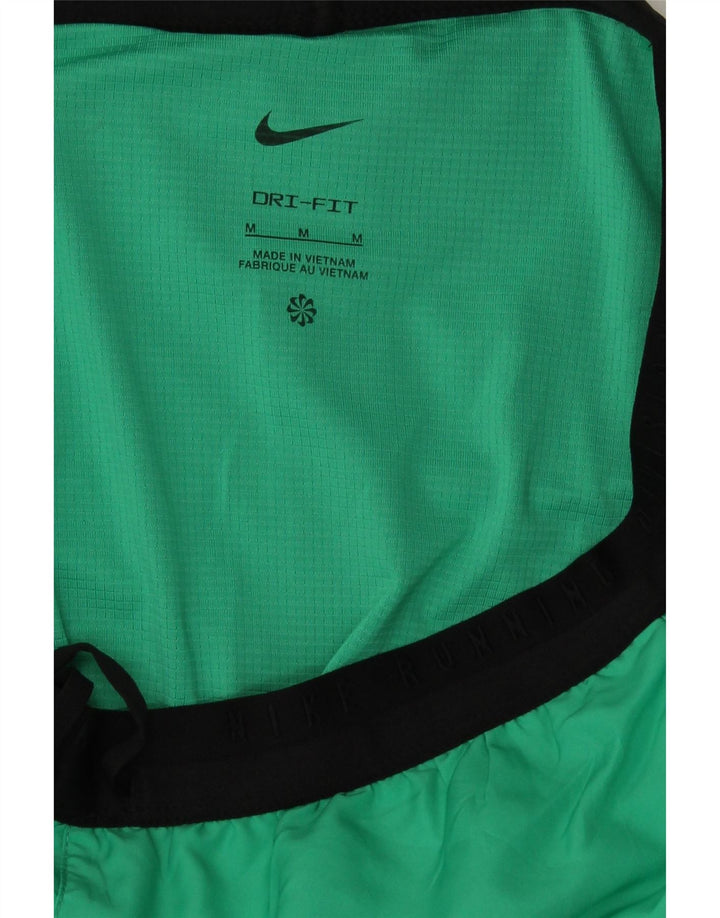 NIKE Womens Dri Fit Sport Shorts UK 14 Medium Green Polyester Vintage Nike and Second-Hand Nike from Messina Hembry 