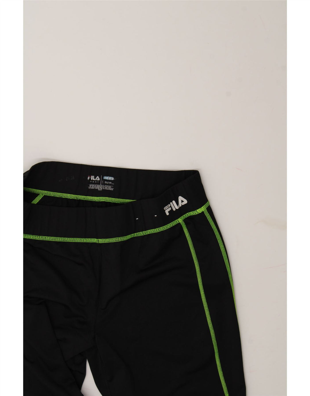 FILA Womens Leggings UK 16 Large  Black Vintage Fila and Second-Hand Fila from Messina Hembry 