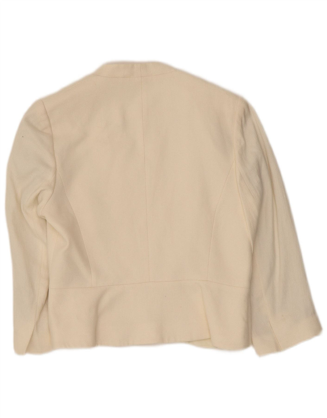 L.K. Bennett Dame 3/4-ærmet blazerjakke UK 12 Medium Beige Linen