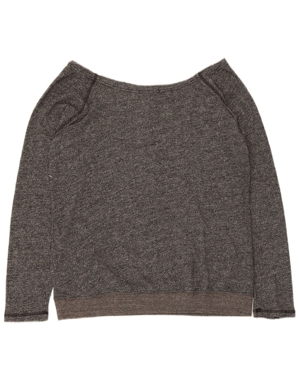 Felpa con grafica da donna Volcom Jumper UK 18 XL Cotone chiazzato grigio