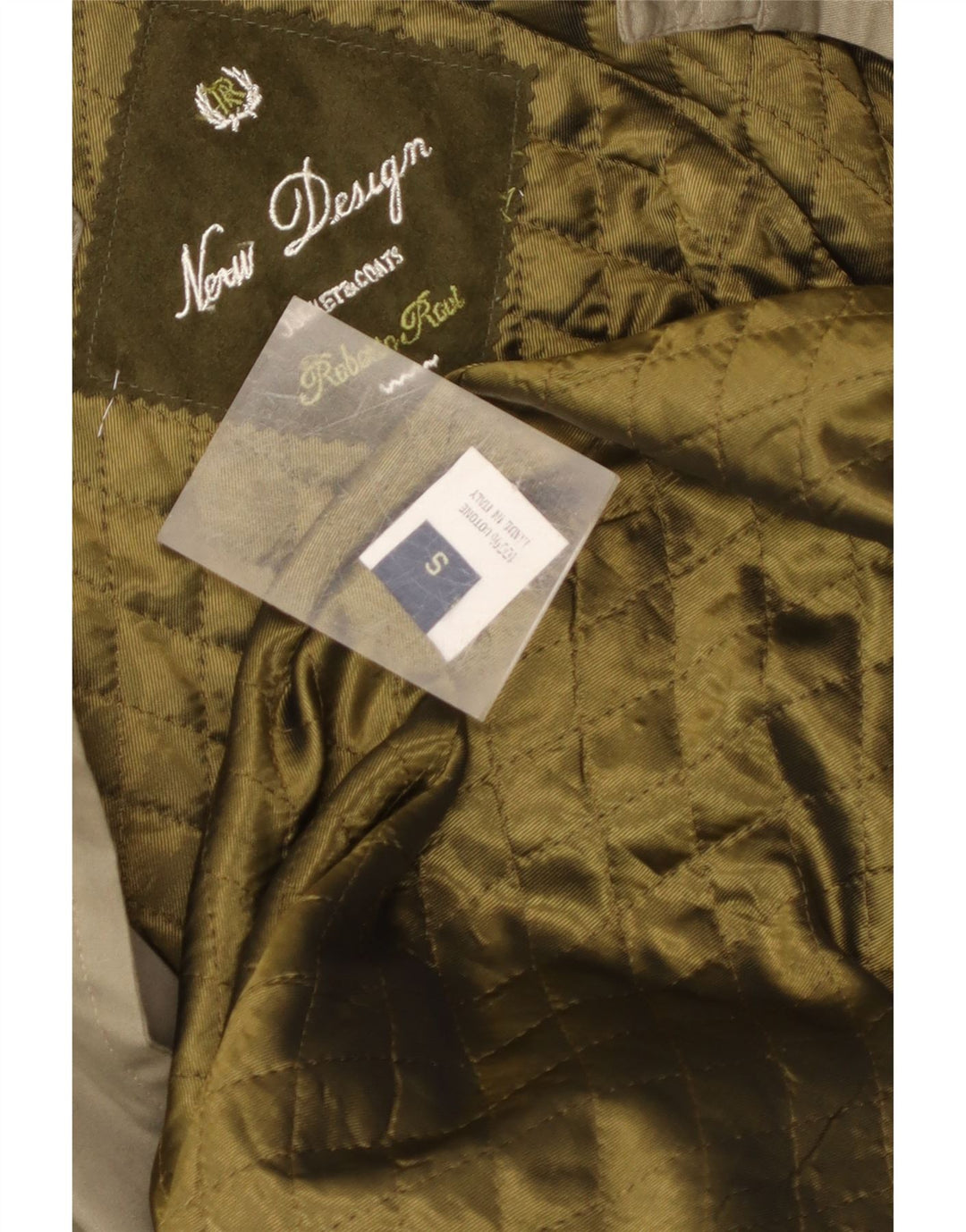 Vintage Mens Trench Coat UK 36 Small Khaki Cotton