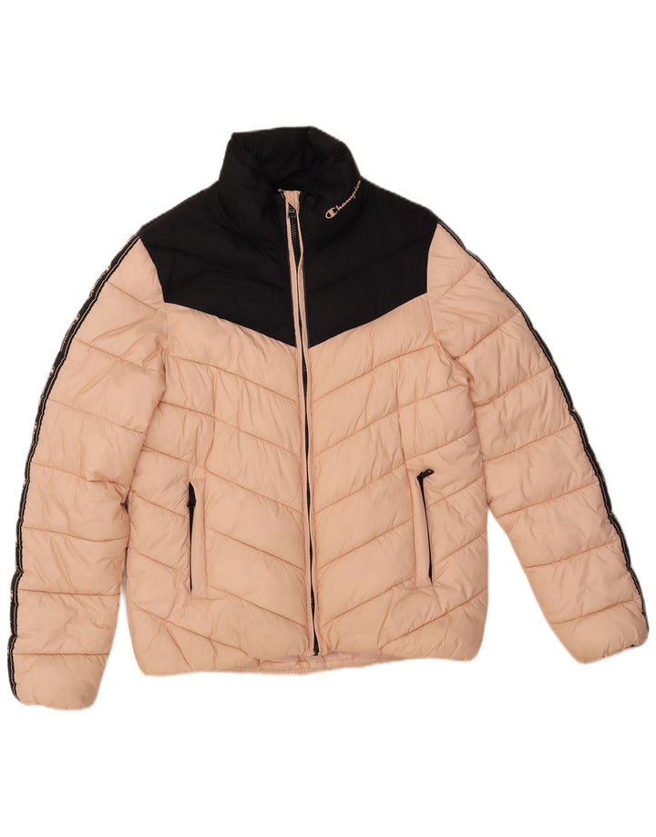 Giacca imbottita da donna Champion UK 14 Poliammide color block rosa medio