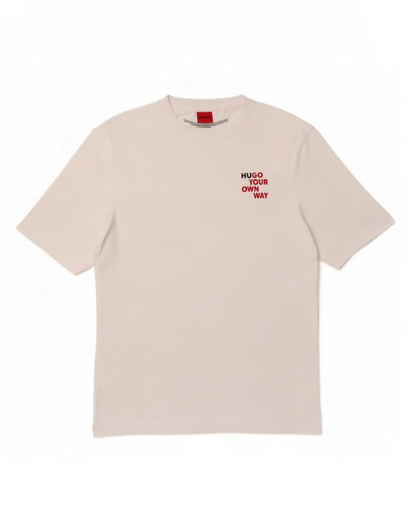 T-shirt grafica da uomo Hugo Boss Top bianco medio