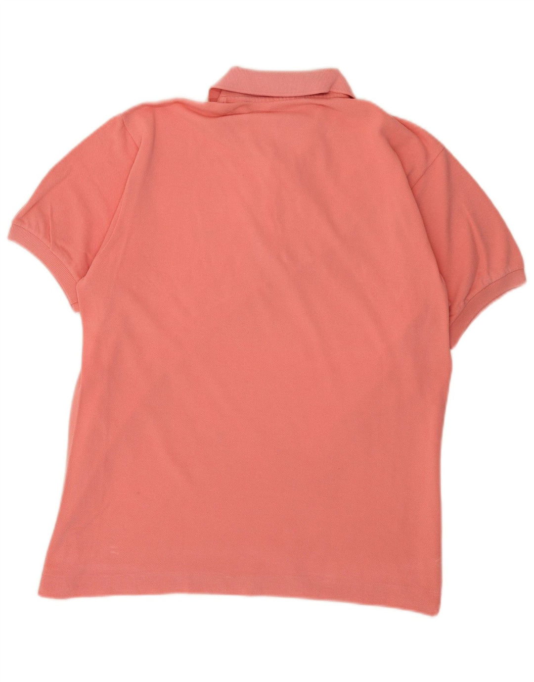 Lacoste Mens Polo Shirt Size 4 Medium Pink Cotton