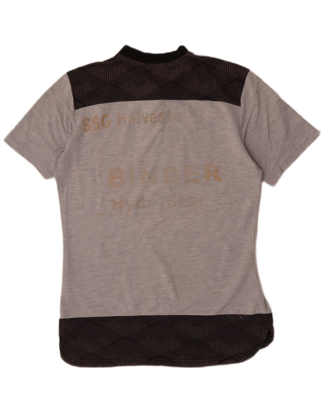 Puma Mens Graphic T-Shirt Top Medium Grey Colourblock Cotton